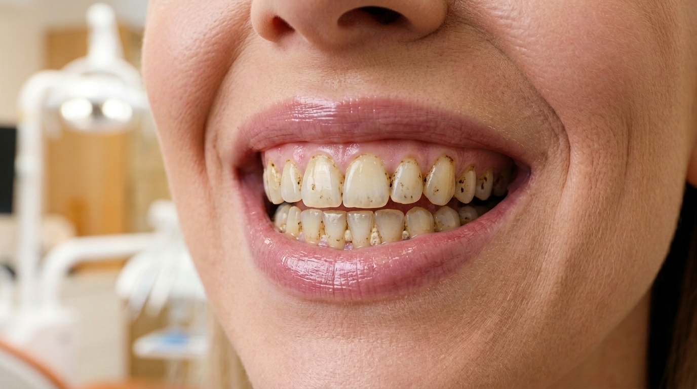 Before Teeth Cleaning & Whitening