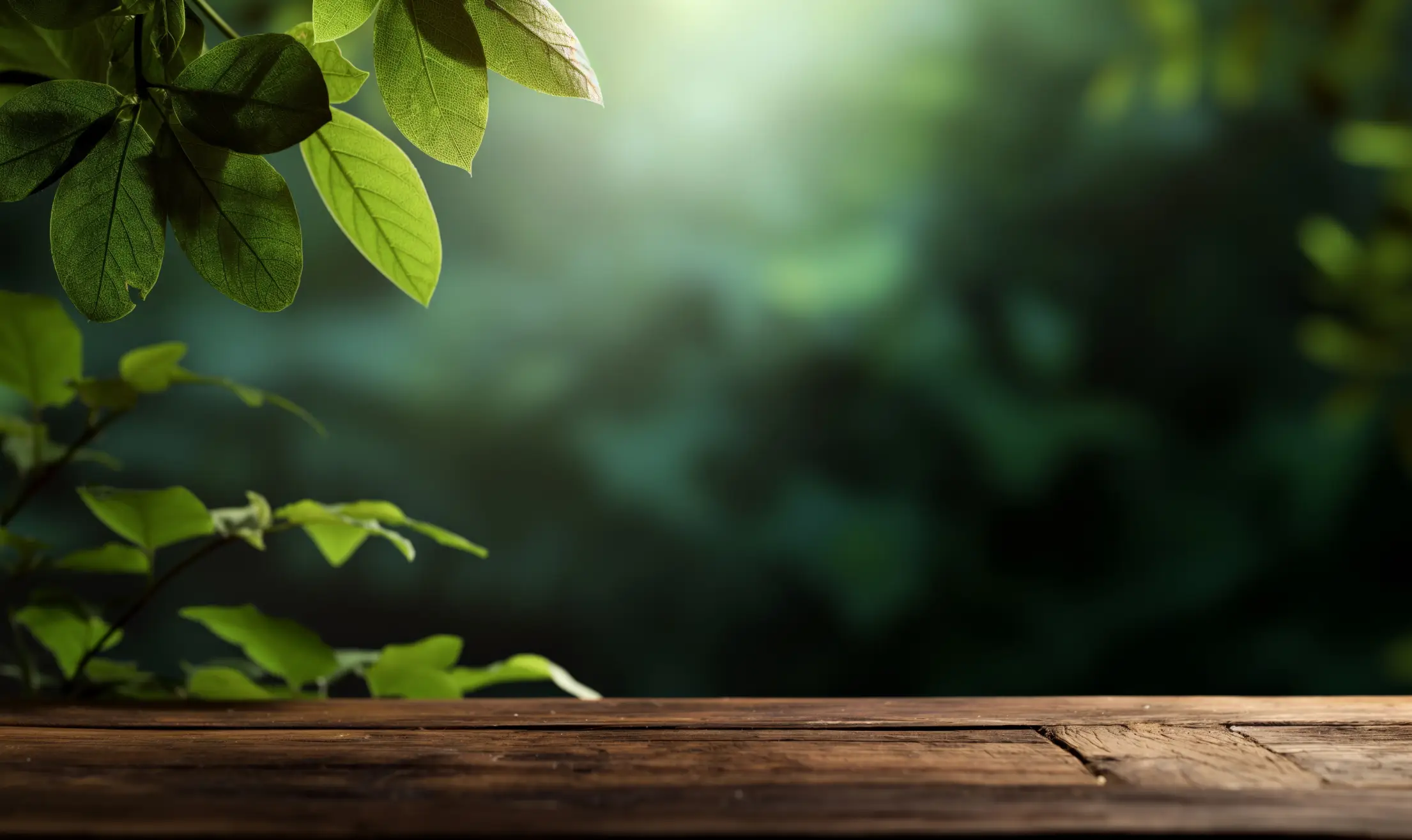 TerraViva organic botanical table background